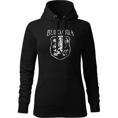 DRAGOWA дамски суитшърт с качулка Герб, черен (37472)