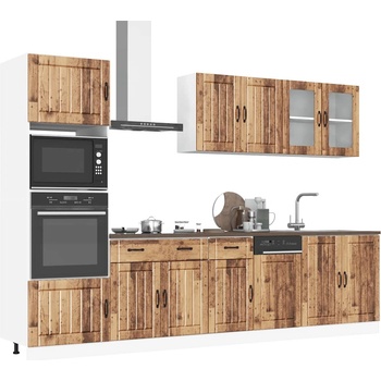 vidaXL Комплект кухненски шкафове от 7 части Kalmar, инженерно дърво (3314749)