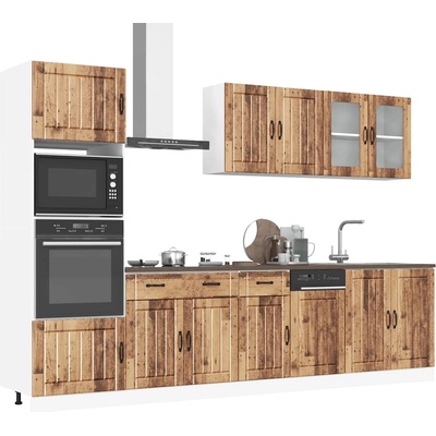 vidaXL Комплект кухненски шкафове от 7 части Kalmar, инженерно дърво (3314749)