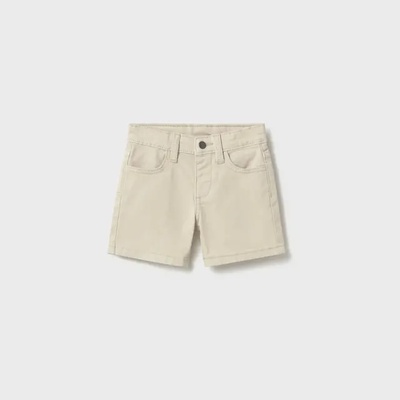 Mayoral Къси панталони 5 джоба памук бежов цвят за бебе момче Mayoral