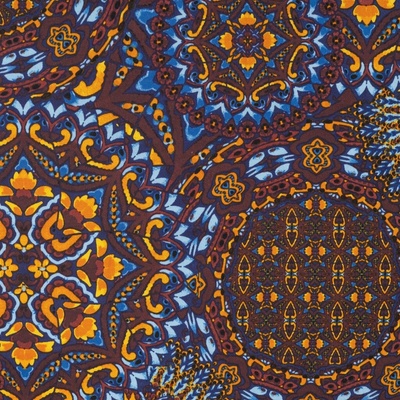 Strima Viscose Stretch Print - marrakesh, koňaková