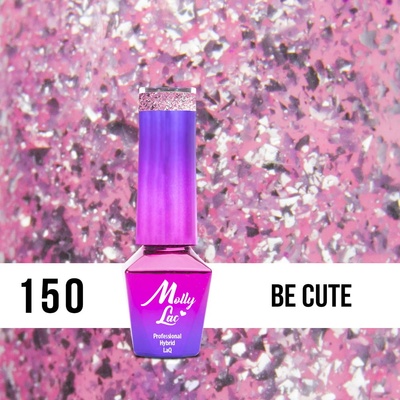 Molly Lac Gél lak LUXURY SILVER BE CUTE 150 5 ml