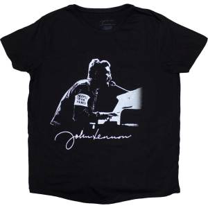 John Lennon People For Peace Black L Дамски Риза (JLTS03LB03)