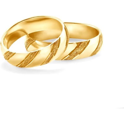 SAVICKI Сватбени халки: злато, полукръгъл профил. 5 мм