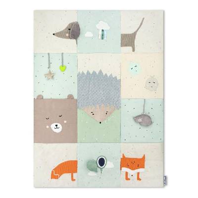 MoMi Hrací deka VOLPI patchwork