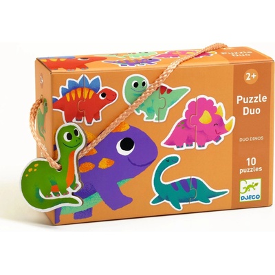Djeco Duo Dinosaury 20 dielov