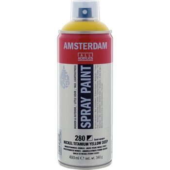 Amsterdam Spray Paint 400 ml 280 Nickel Titanium Yellow Deep