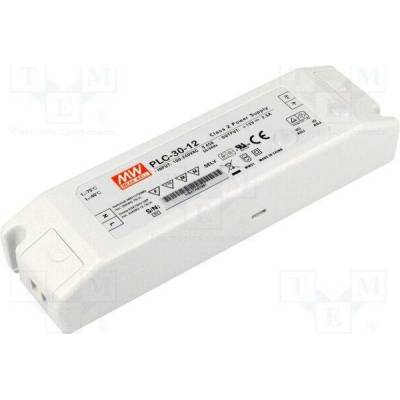 MEAN WELL PLC-30-12 Napájecí zdroj: spínaný; LED; 30W; 12VDC; 2,5A; 90÷264VAC; IP20