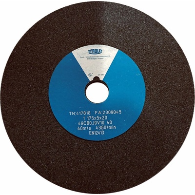 Tyrolit 49C80J9V40 Brúsny kotúč 175 x 5 x 20 mm 80 T417818