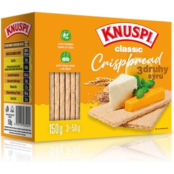 Knuspi Crispbread 3 druhy sýra 150 g