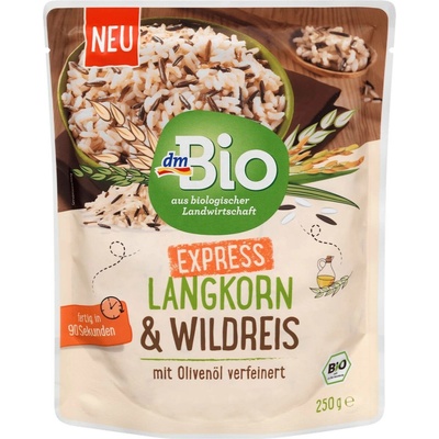 dmBio bio rýže dlouhozrnná Express 250 g