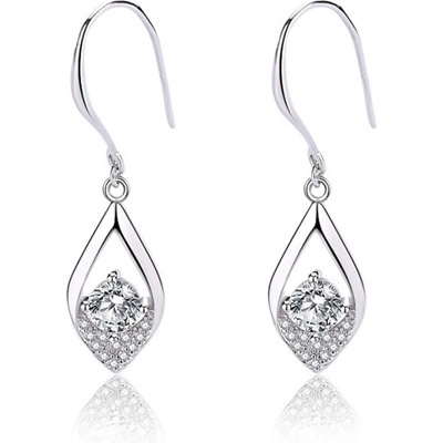 Silenti Jewelry Сребърни обеци "Сълза