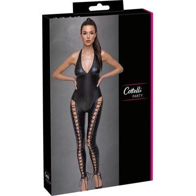 Cottelli Party - jumpsuit with neck strap black