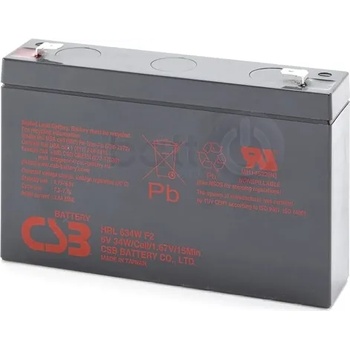 Image 1 of Eaton CSB - Battery 6V 9Ah - HRL634WF2 (HRL634WF2)