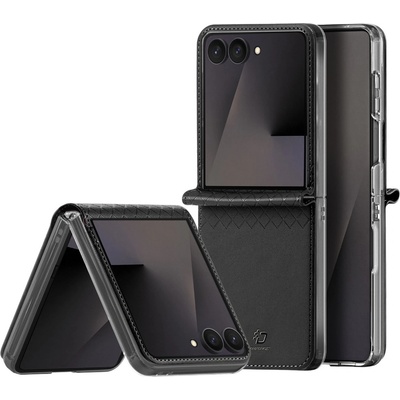 Samsung Кожен Калъф за Samsung Galaxy Z Flip8 DUX DUCIS Bril Series с Протектор - Черен