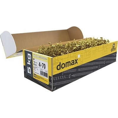 Tesařský vrut Domax 5x80 mm kuželová hlava TORX 25, 750 ks