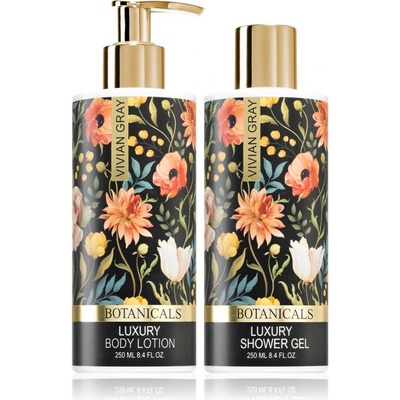 Vivian Gray Botanicals sprchový gél 250 ml + telové mlieko 250 ml darčeková sada
