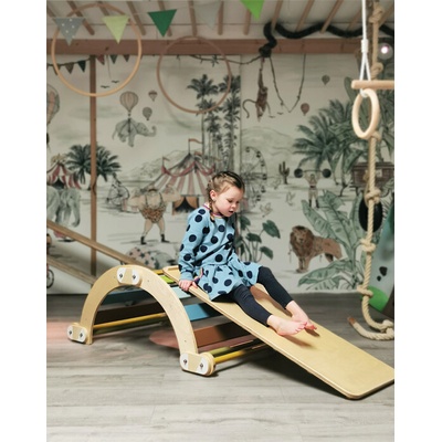 Small Foot Montessori obojstranná doska šmykľavka