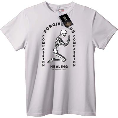 NOONEBRAND Тениска 'Прошка, състрадание, изцеление' - XS, White