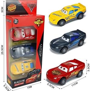  Комплект 3 бр. метални колички Мак Racing 11 см 9125