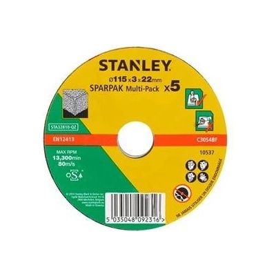 Stanley Řezné kotouče 115 x 22 x 3,2 mm STA32810 5 ks