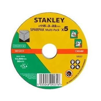 Stanley Řezné kotouče 115 x 22 x 3,2 mm STA32810 5 ks