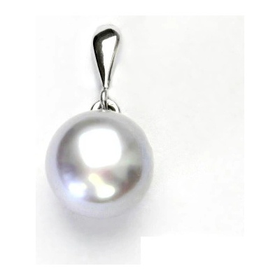 Čištín Stříbrný přívěsek přírodní perla šedo-stříbrná P 1299/22