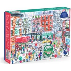 Galison Michael Storrings Christmas in Greenwich Village 1000 Piece Puzzle | Galison