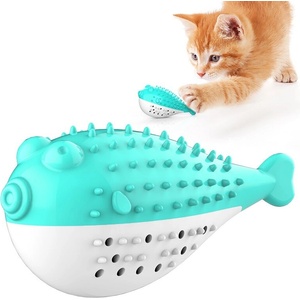 PETINTEREST Интерактивна дентална играчка PET INTEREST Pufferfish Cat Tooth Brush (25545)