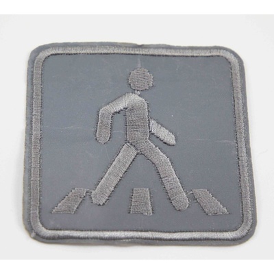 Nažehľovacia záplata - dopravná značka - 6 x 6cm - reflexné