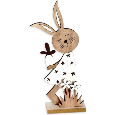 Zajíc dřevo 23cm natural