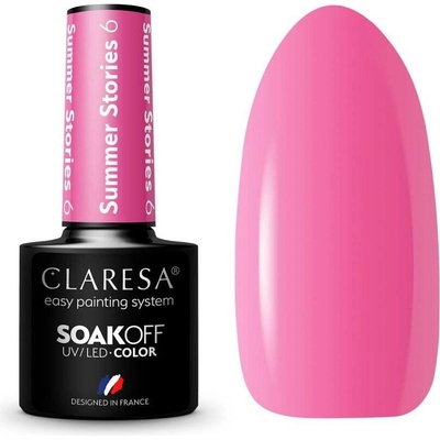 Claresa SoakOff UV/LED Color Summer Stories gelový lak na nehty odstín 6 5 g