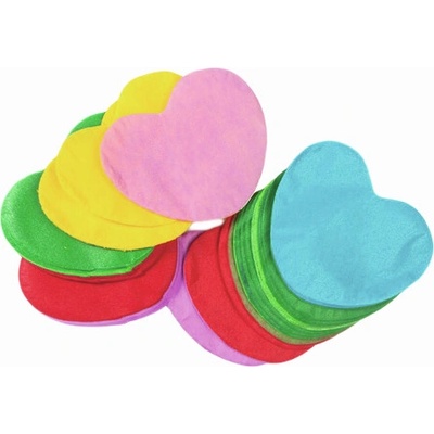 Tcm Fx pomalu padající konfety, srdíčka 55x55mm, červené, 1kg