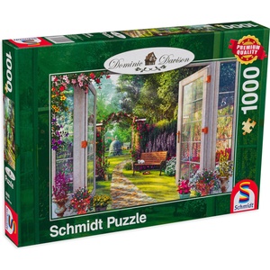 Schmidt Spiele Пъзел Schmidt от 1000 части - Гледка към вълшебната градина, Доминик Дейвисън (59592)