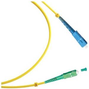 Conneu SC-APC-SC-UPC симплексна пач корда, сингълмод OS2, 2 мм. , жълта, Conneu (1.5 м) (CNFJ-SCASCOS2SYE2mm-1.5)