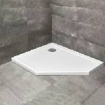 Radaway Петоъгълно душ корито Radaway Doros PT E 100x80 см бяло акрилно ляво (SDRPT1080-01L)