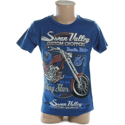 Detské tričko motorka Swan Valley šedá