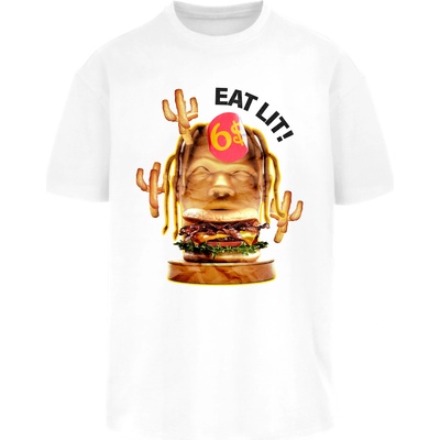 Mister Tee Мъжка тениска в бяло Mister Tee Eat Lit OversizeUB-MT1804-00220 - Бял, размер XL