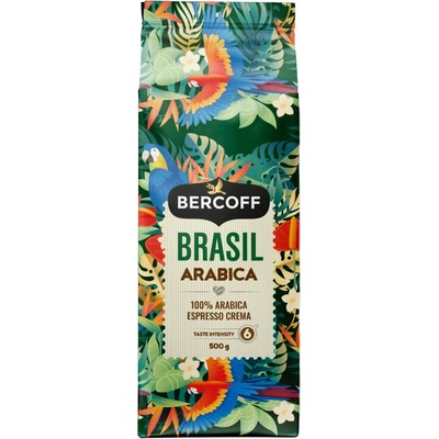 Bercoff káva brasil arabica zrnková 0,5 kg