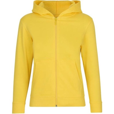 Neutral O 13301 detská mikina na zips s kapucňou yellow