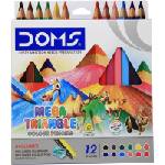 DOMS Mega Triangle Ком лект цветни моливи 12 бр (N80443)