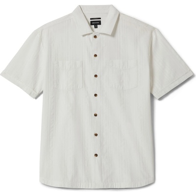 Brixton Мъжка риза с копчета Brixton The Vintage S/S Woven Shirt - Off White Jacquard Stripe - размер XXL (033-3015-0115)