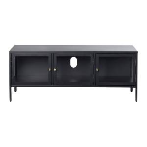 Unique Furniture Черна метална маса за телевизор 132x52 cm Carmel - Unique Furniture (44300600)