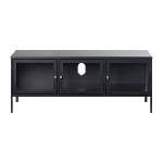 Unique Furniture Черна метална маса за телевизор 132x52 cm Carmel - Unique Furniture (44300600)