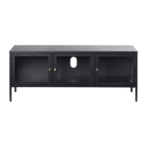 Unique Furniture Черна метална маса за телевизор 132x52 cm Carmel - Unique Furniture (44300600)
