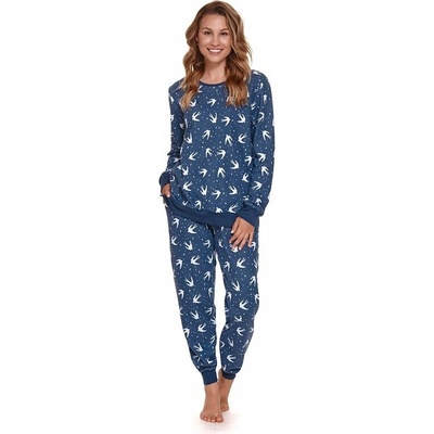 dN Nightwear Padme dámský s lastovičkami modrá