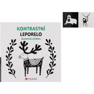 Kontrastní leporelo Roztomilá zvířátka