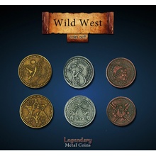 Drawlab entertainment Wild West Coin SetLegendary Metal Coins