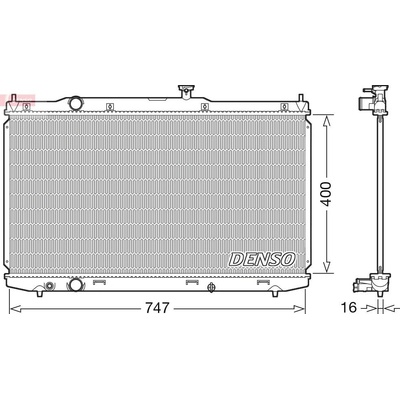 Chladič motora DENSO DRM40039
