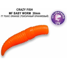 Crazy Fish MF Baby worm 1,2" 3 cm kreveta 77 12 ks